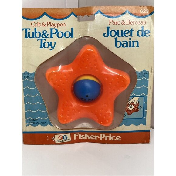 Vintage Fisher Price 623 Tub & Pool Toy Crib & Playpen Starfish unopened NOS - Picture 10 of 15